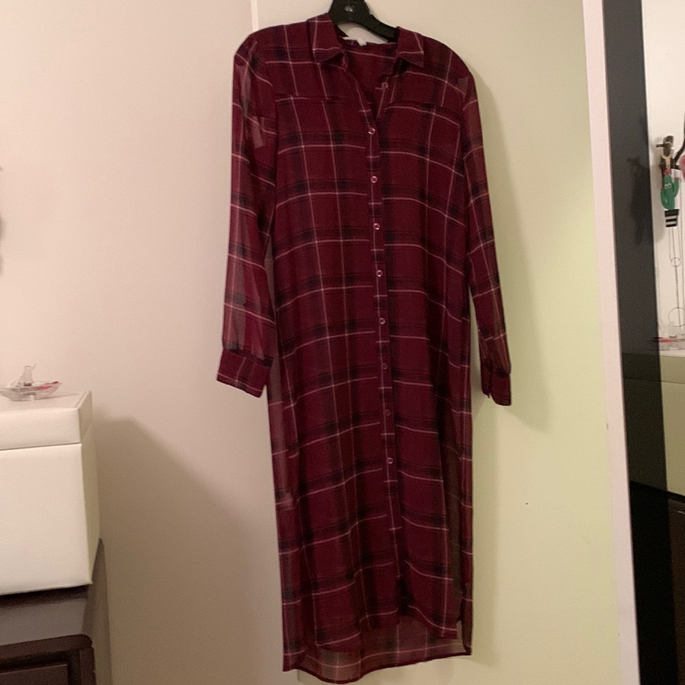 Sheer duster or dress